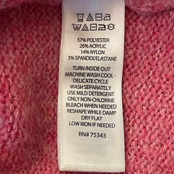 Cupcakes & Cashmere Pink Eiffel Tower Funnel Neck Sweater (S) - Picture 14 of 14